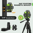 Huepar HM03CG 3D 3*360° szintezőlézer