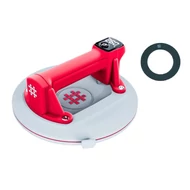 Shijing 6100-W vákuumos lapemelő, digitális, akkus, d220mm, 260kg, szivacsbetéttel