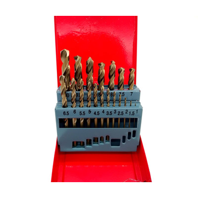Roid 19db-os HSS-Co M35 5% Co csigafúró készlet, 1-10mm Roid 19db-os HSS-Co M35 5% Co csigafúró készlet, 1-10mm