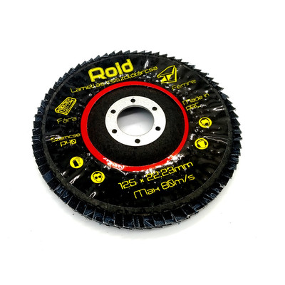 Roid 125mm lamellás csiszolókorong, cirkónium-korund szemcsés Roid 125mm lamellás csiszolókorong, cirkónium-korund szemcsés