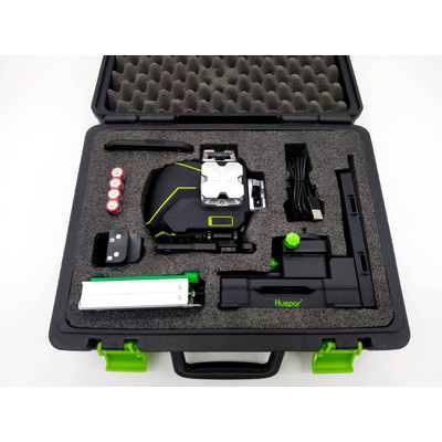 Huepar S04CG 4D 4*360° szintezőlézer