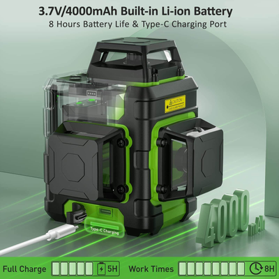 Huepar HM03CG 3D 3*360° szintezőlézer