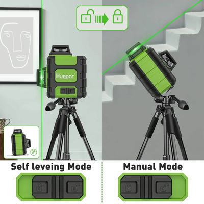 Huepar HM03CG 3D 3*360° szintezőlézer