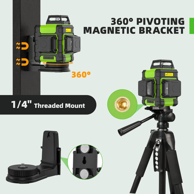 Huepar HM03CG 3D 3*360° szintezőlézer