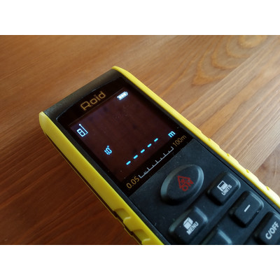 Roid E100 lézeres távolságmérő + digitális szögmérő