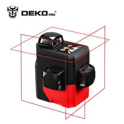 Deko LL-12HVR 3*360° önbeálló szintezőlézer